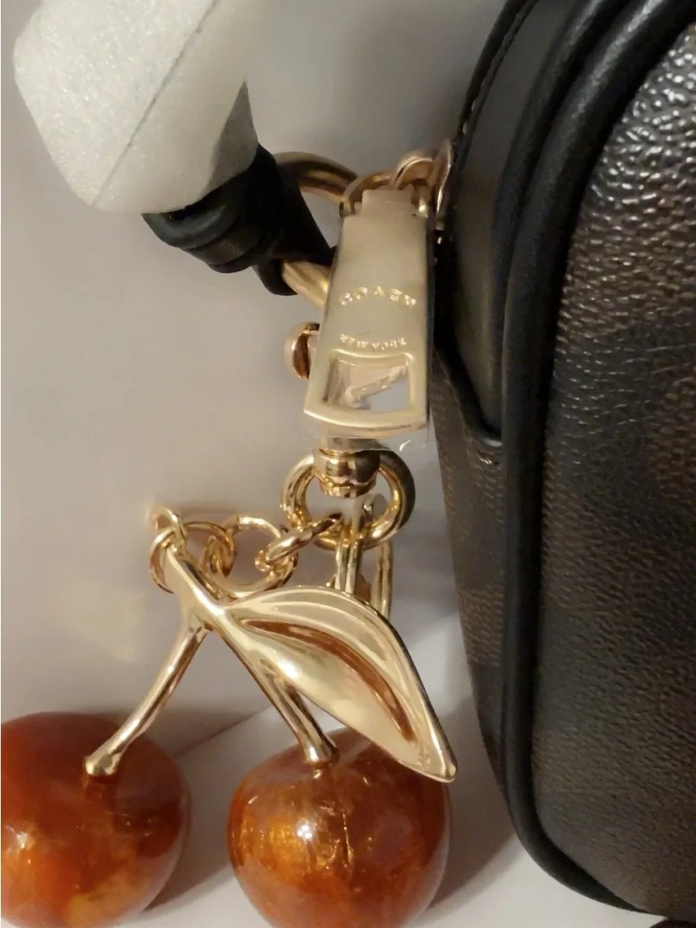 Coach Carey Brown Signature Crossbody
